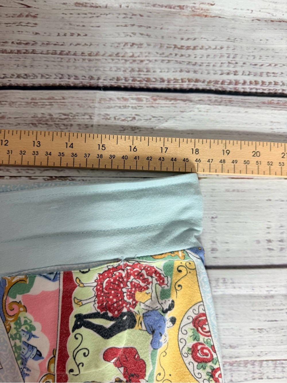 Nick & Nora Light Blue Travel-Print Pajama Pants Vintage Y2K - Picture 11 of 14